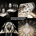 Miniatyrbilde 5 av 5: Krystalllampe, trådløs lampe, fargeskiftende berøringslampe, oppladbar diamantbordlampe for soverom stue, festmiddag (3 farger)