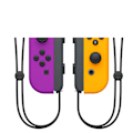 Miniatyrbild 2 av 2: Nintendo Switch-kontroller Joycon trådlös Bluetooth-spelkontroll fjärrväckning med snöre, stöd för fitnessring purple+orange
