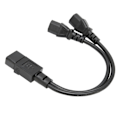 Miniatyrbillede 3 af 8: IEC320 C14 til 2 x C13 Hun Y-formet Strømkabel 1 ind 2 ud 2500W 10A 250V Strømledning Forlængerkabel til LCD-skærme 0.2