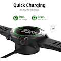 Miniatyrbillede 2 af 6: Oplader til Garmin-ure - Universal hurtigoplader Garmin Charging Cable - Round