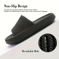Miniatyrbillede 2 af 5: Mænds Solid EVA Slides - Afslappet Anti-Skridsikker Slippers til Indendørs Udendørs Strand Brusebad