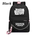 Stranger Things USB-lataava reppu Koulukassit musta black