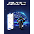 Miniatyrbillede 5 af 5: Bluetooth Billadapter, Bluetooth FM-sender til bil MP3-afspiller FM-sender, håndfri opkald, to USB-porte (5V/2.4A & 1A), LED-display