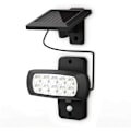 Miniatyrbillede 1 af 5: Udendørs LED solcellelampe IP44, PIR bevægelsessensor, vægspot hus terrasse altan sort, stænktæt, koldt hvidt lys 6500K