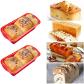 Miniatyrbilde 4 av 5: 2 stk. - Bakeware i silikon for rektangulært brød
