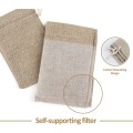 Miniatyrbillede 2 af 5: 30 stk. Intckwan Burlap-poser 10x15cm Små gaveposer med snøre