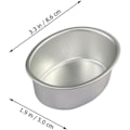 Miniatyrbillede 3 af 5: 10 stk Mini Oval Ægformet Aluminium Legering Metal Cheesecake Form Brødform Kagefad Pudding Gele Jar DIY Bageri
