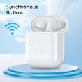 Miniatyrbilde 7 av 8: Ladingetui for trådløs lading kompatibel med Air Pods 1. og 2. generasjon, ladeutskifting med synkroniseringsknapp Bluetooth