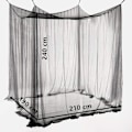 Miniatyrbilde 4 av 5: Firkantet myggnett svart (190 * 210 * 240cm)