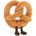 Miniatyrbild 5 av 5: Jellycat Amuseables Pretzel Gosedjur, 7 tum | Mat Plysch | Rolig Present