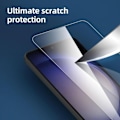Miniatyrbild 3 av 4: Härdat glas för Samsung Galaxy S23 FE - 4 delar - Transparent stötsäkert skyddsglas (ej för S23) Transparent