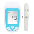 Miniatyrbillede 1 af 4: 3 i 1 Blodsukkermåler Automatisk Sugning Præcis 0,8ul LCD Display Kolesterol Urinsyre Måler til Mænd Kvinder