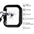 Miniatyrbillede 4 af 5: 2-pak hærdet glasbeskyttelse Apple Watch 41 mm Sort Sort Bl