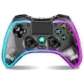 Miniatyrbillede 1 af 5: PS4-controller med 8 farver justerbar LED-belysning fjernbetjening