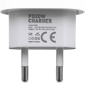 Miniatyrbild 2 av 3: Laddare för Samsung - Snabbladdare 20W USB-C - Adapter+kabel 2m Vit 2-Pack Samsung