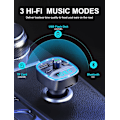 Miniatyrbillede 4 af 5: Bluetooth Billadapter, Bluetooth FM-sender til bil MP3-afspiller FM-sender, håndfri opkald, to USB-porte (5V/2.4A & 1A), LED-display