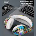 Pikkukuva 4 / 5: Langattomat Bluetooth-kuulokkeet LED-valolla lapsille Black