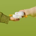 Pikkukuva 5 / 5: PC (Valkoinen) Sööt kädenlämmitin Powerbank, 3-in-1 matkapuhelin