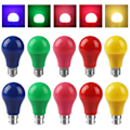 Miniatyrbillede 10 af 10: LED-pære A60 Rød E27 Red Red E27-E27