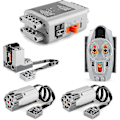 Miniatyrbillede 1 af 5: 5-pak Power Function Motoriserede Klodser Power Kit 2 Medium Motorer 1 Batterikasse 1 IR Fjernbetjening
