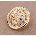 Miniatyrbillede 2 af 5: 10 stk (Guld, 20mm) Tøj Knapper - Retro Hul Knapper Syning Se