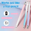 Miniatyrbilde 2 av 3: 3 stk. pekepenner for berøringsskjermer, pekepenn for iPhone/iPad/nettbrett Android/Microsoft/Surface, kompatibel med alle berøringsskjermer (lilla/rosa/blå)