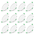 Miniatyrbillede 1 af 4: Db 12 stk. 7W Hvide LED Downlights Indbyggede Loftlamper Slanke Spotlys Høj Kvalitet