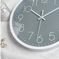 Miniatyrbild 3 av 4: 12 \"Modern tyst väggklocka väggklocka för sovrum kök vardagsrum - Grå