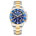 Miniatyrbillede 1 af 2: Herreure Chronograph i rustfrit stål Analog Quartz ur Vandtæt Herreur Armbåndsure Business Casual Modeur til mænd