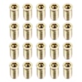 Pikkukuva 4 / 4: 20 kpl Kierrettävät Insertti Mutterit Puukalusteisiin Ruuvattava Mutteri M6X17MM M6x17mm