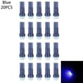 T5 LED Lys Instrumentbræt Lys BLÅ 20 STK 20 STK Blå Blue 20Pcs-20Pcs