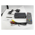 Miniatyrbilde 3 av 5: HD99 FTA HEVC 264 DVB T2 Digital TV-mottaker 264 TV-mottaker Full HD DVBT2 Videodekoder EU-plugg Black