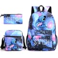 Lilo & Stitch Ryggsäcksset skolväska. .- Perfekt starry blue
