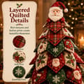 Miniatyrbillede 4 af 8: DIY Quilted Fabric Christmas Tree Kit, 3D Fabric Patchwork Craft Set for Beginners, Handmade Table Decoration for Home, Mantel, Table, Office #A