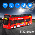 Miniatyrbild 2 av 5: Londonbuss Leksak, Dubbeldäckare Buss Leksak, Sightseeing Röd Buss