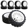 Miniatyrbilde 6 av 6: 4 stk. RC bilhjuldekk for Tamiya TT01/TT02/XV-01 2