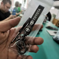 Miniatyrbilde 1 av 4: Lærbilnøkkelring, metallbilnøkkelring, egnet for bilnøkkeltilbehør Toyota