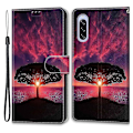 Pikkukuva 1 / 5: Sony Xperia 10 V Korttipidike Puhelinkotelo Jalustalla ja Hihnalla Puu/Auringonlasku null none null