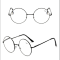 Pikkukuva 3 / 4: Retro pyöreät lukulasit Metallilukijat Vintage Miehet Naiset +1.00~4.00 Musta Black Strength 2.50