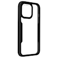 Miniatyrbillede 2 af 4: iPhone 13 Pro Max Etui Bagside Plexiglas Front Polymer Forstærkede Hjørner Sort Kontur