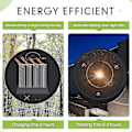 Miniatyrbild 5 av 5: st solar lampor ersättningstopp 7 solcellslykta delar LED solpanel lykta lock lampor för ute