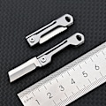 Miniatyrbillede 1 af 5: 1. rustfrit stål foldbar mini firkantet hoved multifunktions Po Sølv onesize