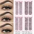 Pikkukuva 8 / 8: 10 paria 3D Mink DD Curl Venäläisiä tekoripsiä TK03