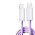 Miniatyrbild 1 av 5: 2023 Original USB C-kabel för iPhone 15 Pro Max iPad PD 65W 45W 25W Turboladdningskabel Typ C Snabbladdare för Samsung S23 S22 Lila Purple 2m