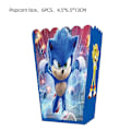 Pikkukuva 4 / 4: Piirretty Sonic -juhlatarvikkeet poikien syntymäpäiväjuhliin, kertakäyttöinen pöytäastiastosetti, paperilautaset, kupit, servietit, vauvakylpyjuhlat