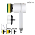 Miniatyrbilde 1 av 5: 3-i-1 Elektrisk Rengjøringsbørste Multifunksjonell Hjemme USB White
