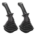Miniatyrbillede 2 af 4: 2 stk. 3-knap gravemaskine joystick håndtag med støvkappe Udskiftning Doosan DH DX150 215 225 300 370?9C