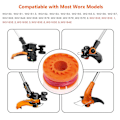 Miniatyrbilde 2 av 5: Worx Wa0004.1 Langvarig erstatningsspolesett - 1,65 mm/3 m - Kompatibel med Worx gressklippere (4 spoler + 1 lokk)