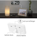 Miniatyrbild 4 av 5: Digital väckarklocka, LED digitalklocka med temperaturvisning, bärbar spegelalarm, bordsklocka, justerbar ljusstyrka