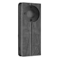 Miniatyrbilde 1 av 6: Etui for Honor Magic 6 Lite 5G - AVIZAR - Lommebok stativ Prisme mønster svart Black